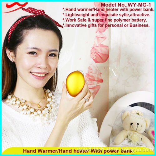Novelty 2016 portable usb ptc rechargeable handy hand warmer